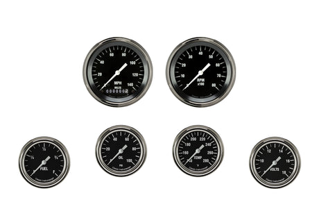 Classic Instruments Hot Rod Six Gauge Set 301 - HR301SLF