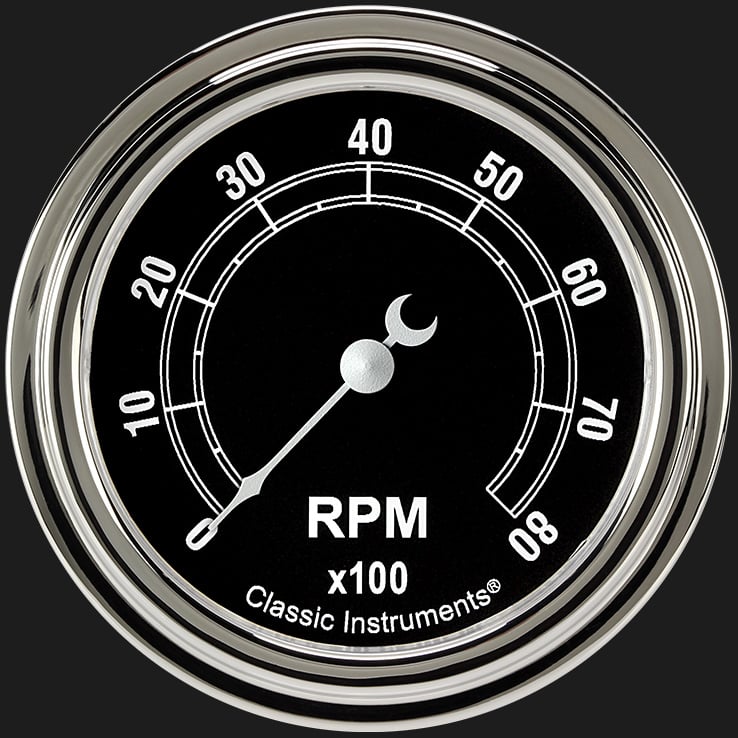 Classic Instruments Traditional 2 5/8" Tachometer - TR383SLF