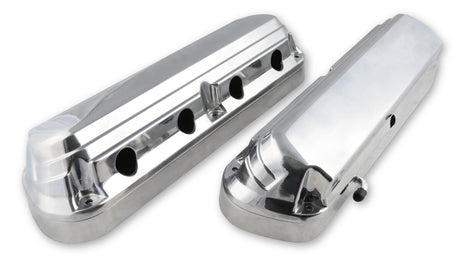 Holley 2-Piece Ford Style Valve Cover - Gen III/IV LS - Polished - 241-186