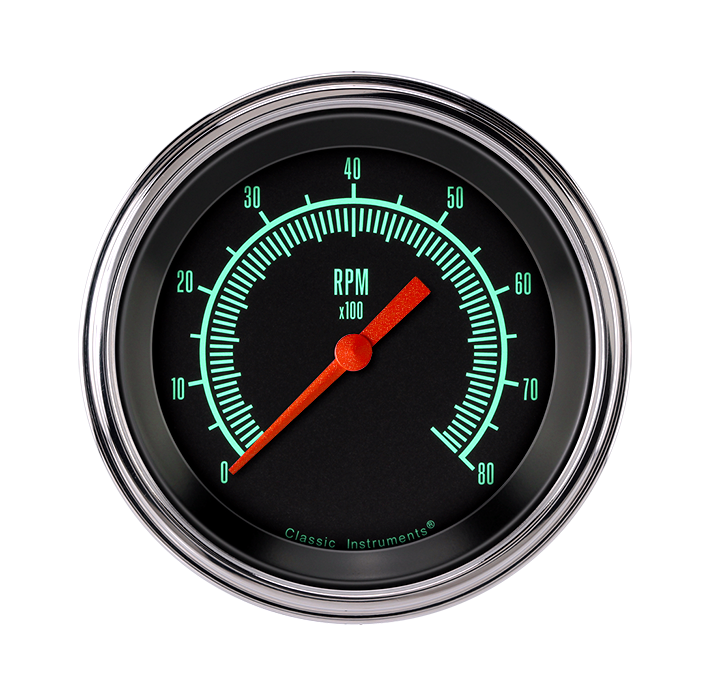 Classic Instruments G/Stock 3 3/8" Tachometer - GS80SLF