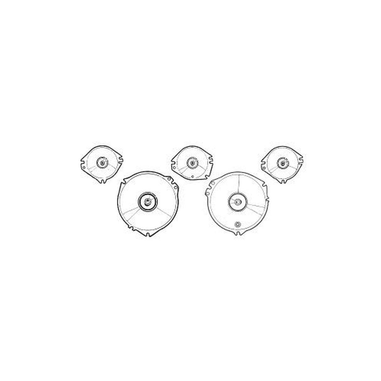Scott Drake Instrument Lens Set (with Tach) - C7ZZ-10887-A-D