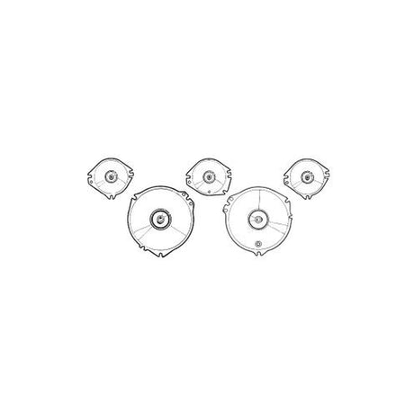 Scott Drake Instrument Lens Set (with Tach) - C7ZZ-10887-A-D