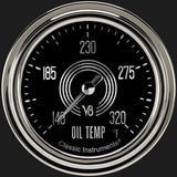 Classic Instruments V8 Speedster 2 5/8" Oil Temperature Gauge - V8SR328SLC