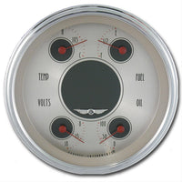 Classic Instruments All American Nickel 4-5/8" Quad Gauge - AN78SLC