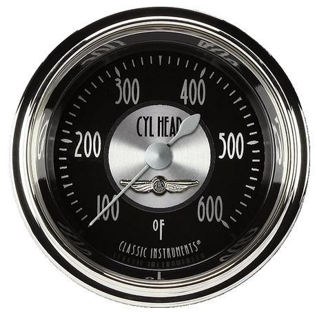 Classic Instruments All American Tradition 2 1/8" Cylinder Head Temp. Gauge - AT197SHC