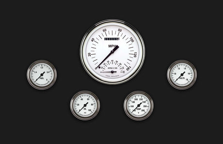 Classic Instruments White Hot Five Gauge Set 165 - WH165SLF