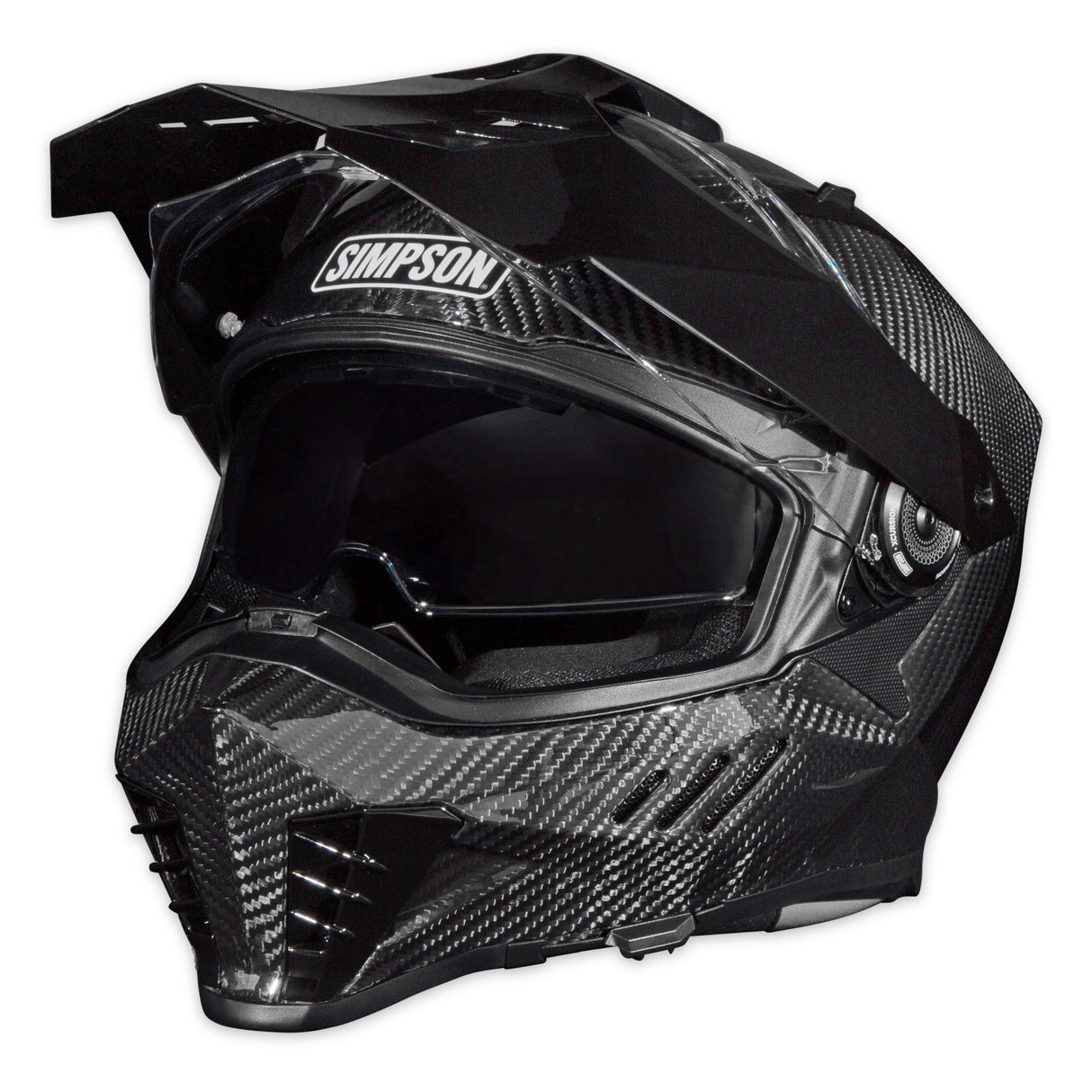 Simpson Motorcycle Xcursion Bandit Helmet - Carbon MD - XBCMD