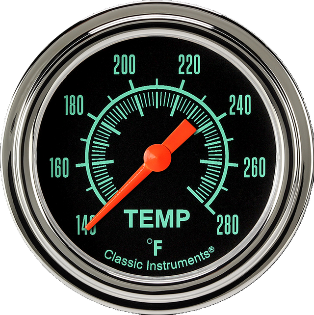 Classic Instruments G/Stock 2 5/8" Full Sweep Water Temperature Gauge - GS326SLF-02