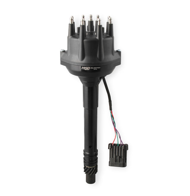 MSD Black, Chevy Tall Deck Dual Sync Distributor - 23763