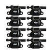 MSD Ignition Coil - Blaster Series - LS2/LS3/LS4/LS7/LS9 Engines -Black - 8-Pack - 826583