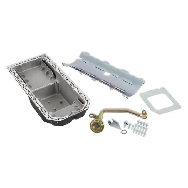 Holley 302-64BK Gen III Hemi Swap Oil Pan - Mid-Sump - Hellcat - Black
