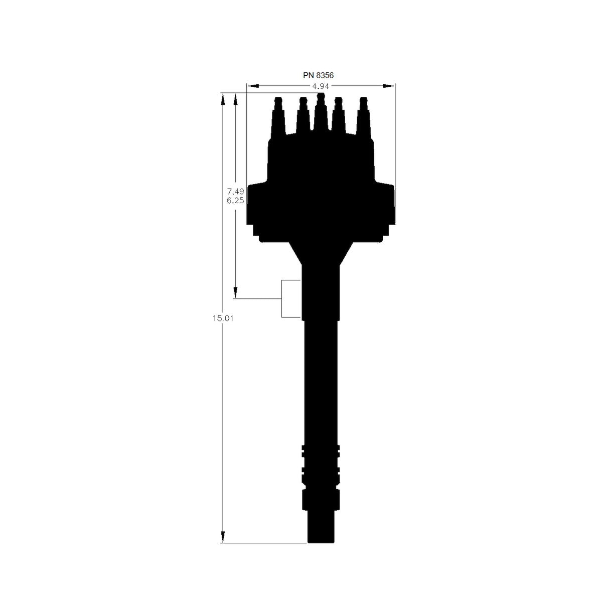 MSD Dual Pickup Chevy V8 Distributor - 8356