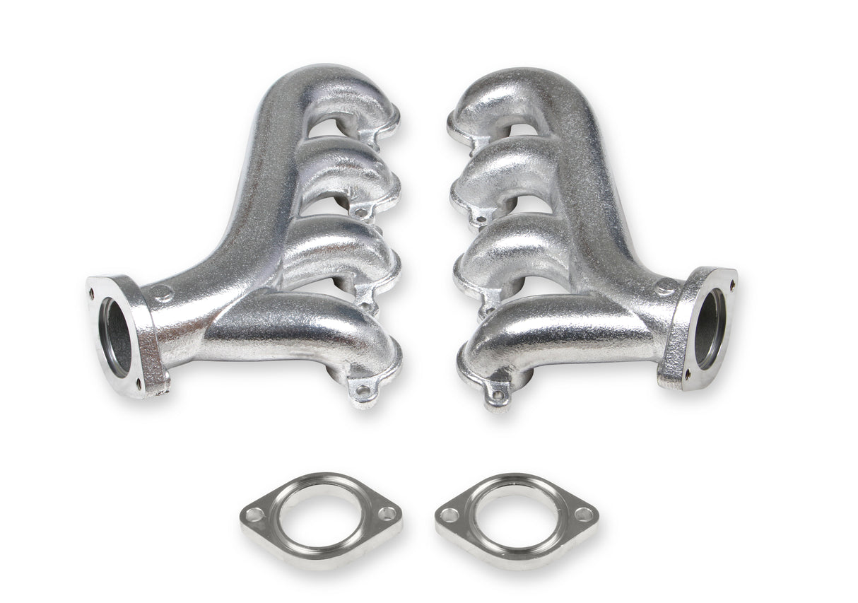 Flowtech LS Swap Exhaust Manifolds - Silver Ceramic Finish - 31730-1FLT