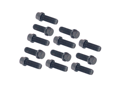 Mr Gasket Mr. Gasket Header Bolts -3/8-16 x 1 Inch Hex Head - Black Oxide - 917