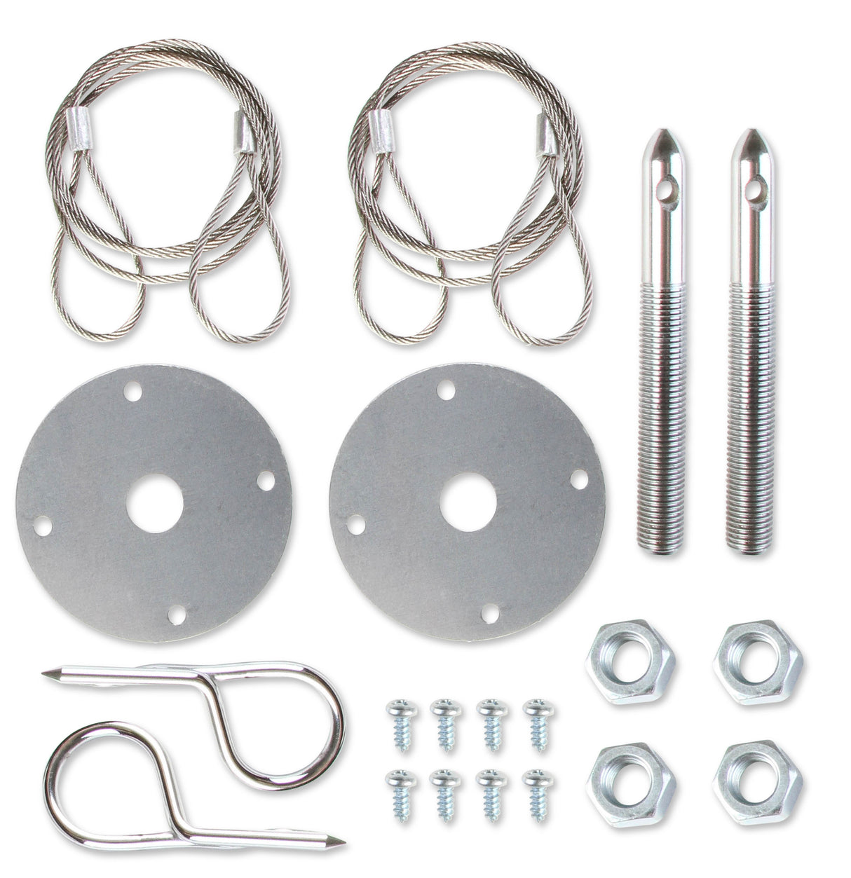 Mr Gasket Hood Or Deck Pin Kit - Competition With Lanyards - 1616