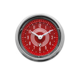 Classic Instruments V8 Red Steelie 2-1/8" Clock - V8RS90SHC