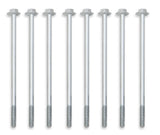 Holley 241-285 GM Licensed Valve Cover - Track Series - SBC - Fabricated Aluminum - Center Bolt - Silver