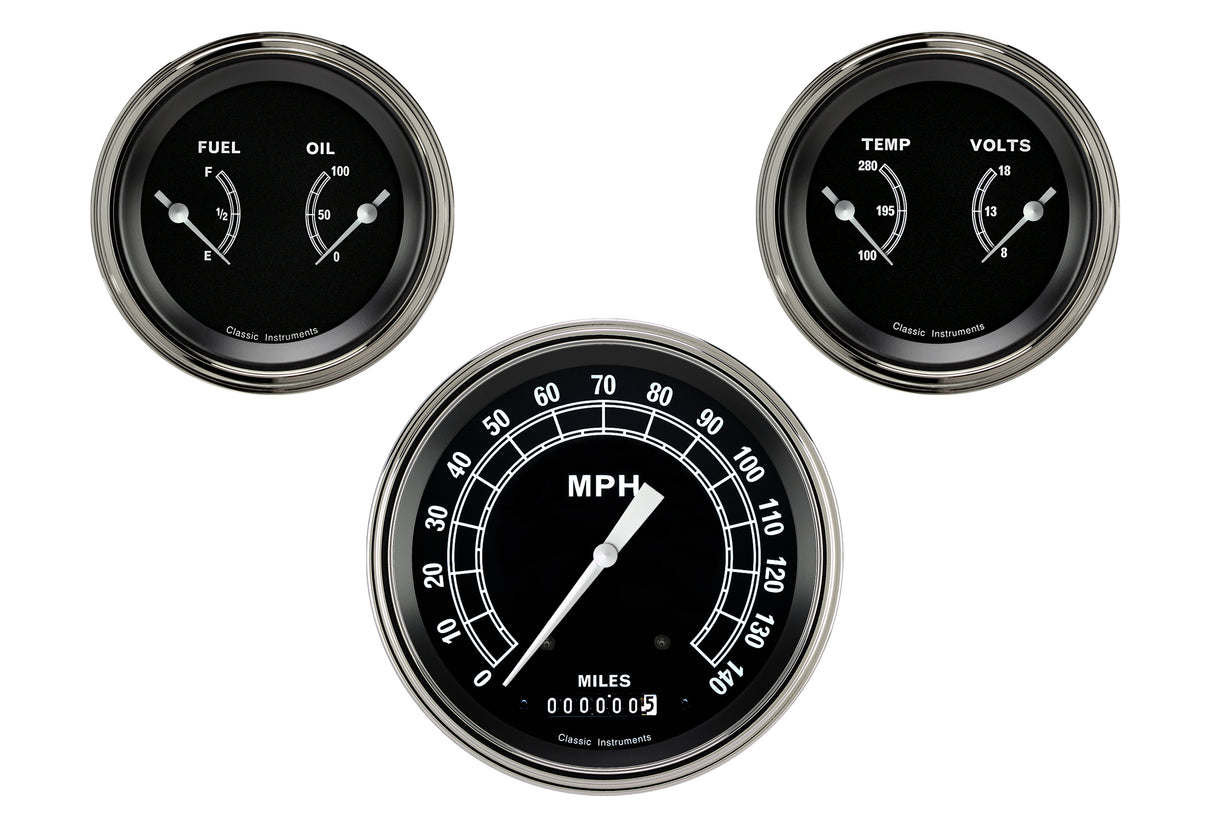 Classic Instruments Traditional Series Three Gauge Set - TR64SLF