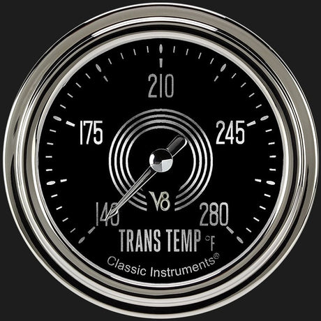 Classic Instruments V8 Speedster 2 5/8" Transmission Temperature Gauge - V8SR327SLC