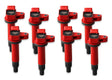 MSD Ignition Coil - Blaster Series - Toyota/Lexus V8 - 4.3L/4.7L - Red - 8-Pack - 82218