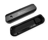 Holley 890012B Sniper Valve Cover - Fabricated Aluminum - Ford Small Block - Long Bolt - Black