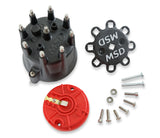 MSD Black Chevy V8 HEI Distributor Cap and Rotor - 84336
