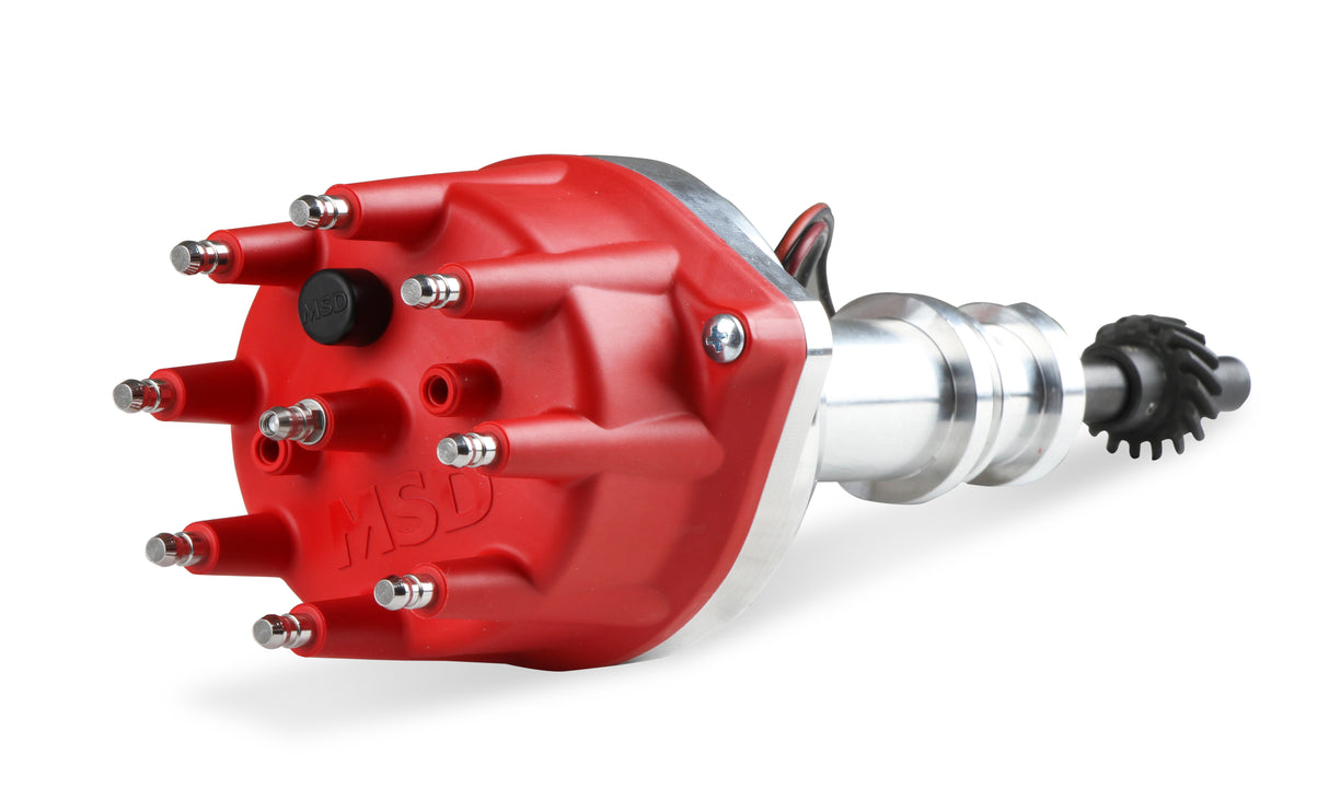 MSD Distributor, Ford 351W, Billet, Small Cap, Steel Gear - 85786