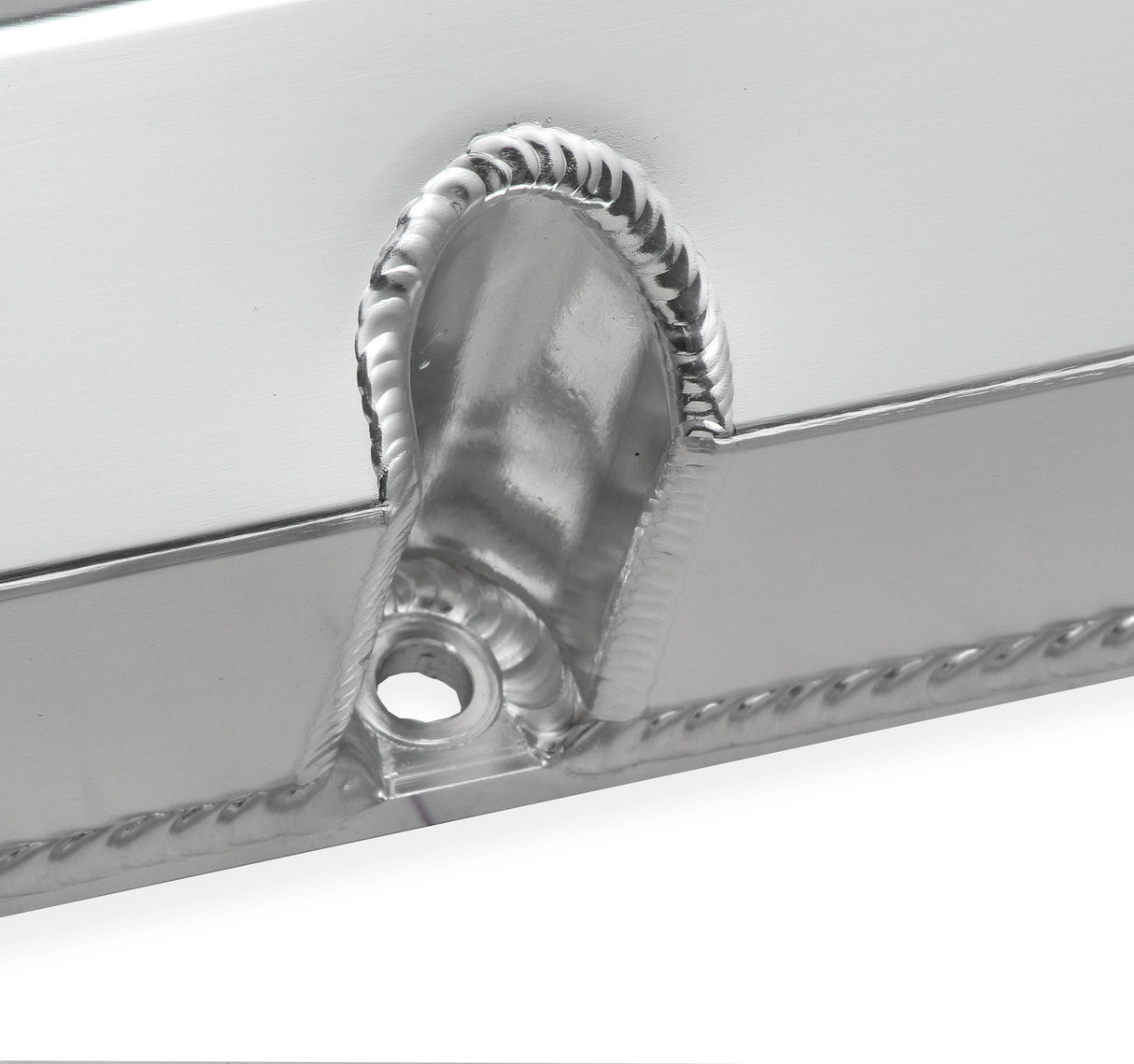 Holley 890010 Sniper Valve Cover - Fabricated Aluminum - SBC - Perim Bolt - Flat - Anodized