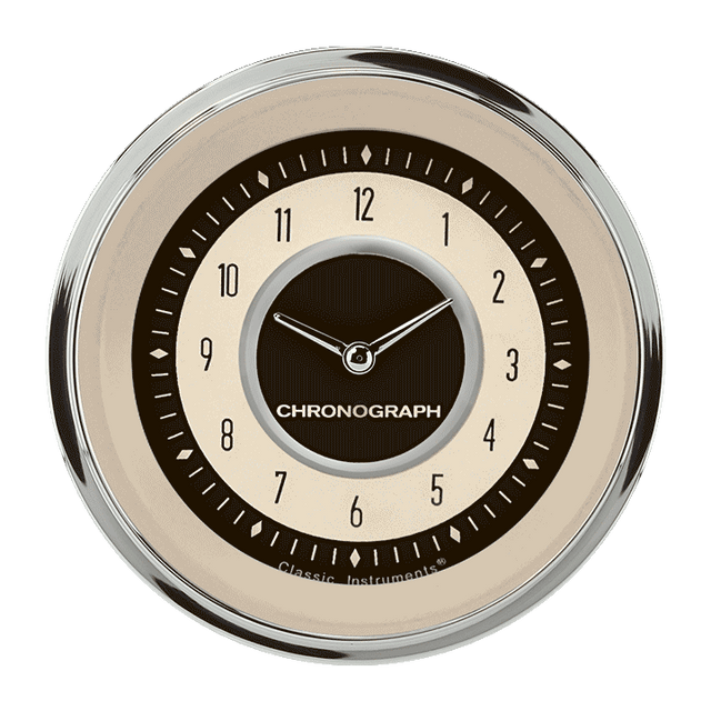 Classic Instruments NOSTALGIA VT 3IN CLOCK W RESET - NT93SLC