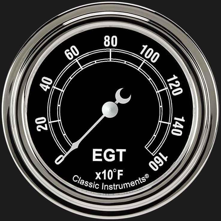 Classic Instruments Traditional 2 5/8" Exhaust Gas Temp. Gauge - TR398SLF