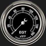 Classic Instruments Traditional 2 5/8" Exhaust Gas Temp. Gauge - TR398SLF