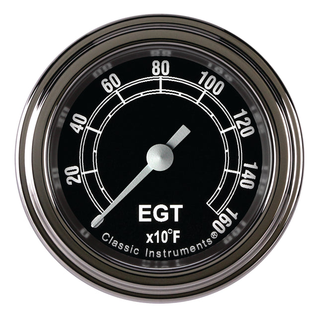 Classic Instruments Traditional 2-1/8" Exhaust Gas Tempature Gauge - TR198SLF