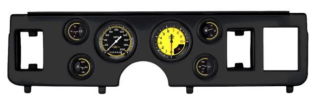Classic Instruments AutoCross Yellow Series, short-sweep - CDMU79AXY01BL