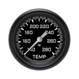 Classic Instruments AutoCross Gray 2-5/8" Full Sweep Water Temp Gauge - AX326GBPF-02