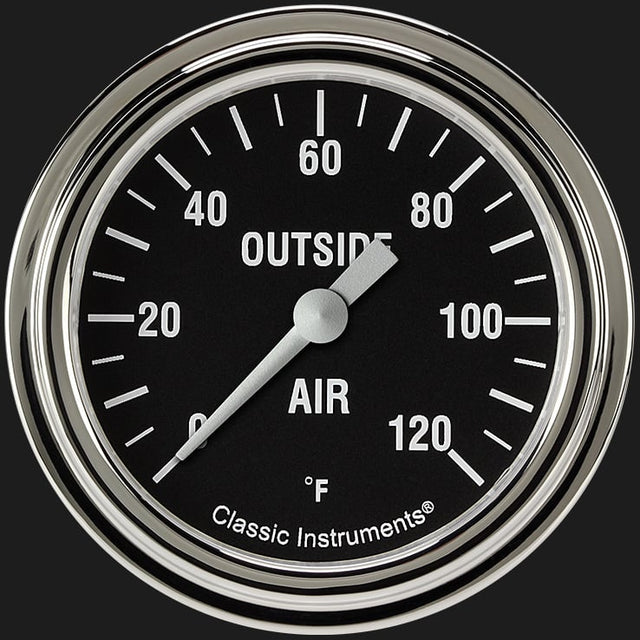 Classic Instruments Hot Rod 2 5/8" Outside Air Temp. Gauge - HR399SLF