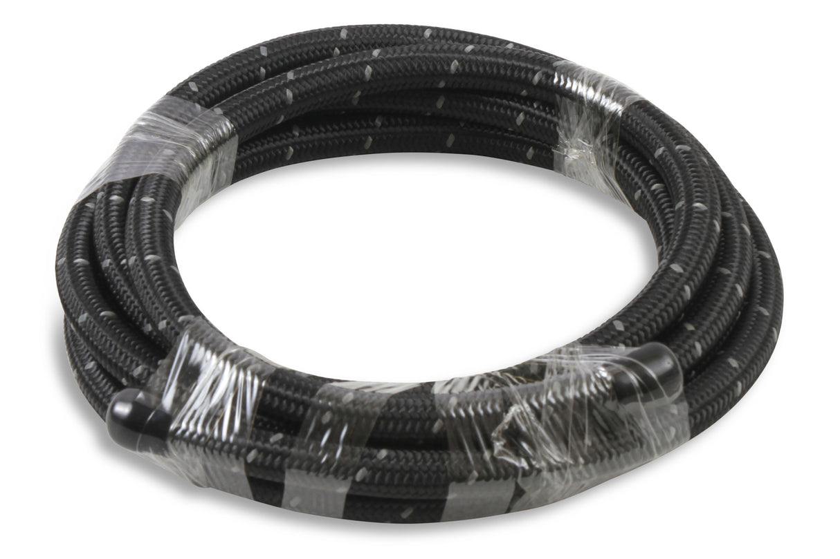 Mr Gasket Black Nylon Braided Hose 6 AN - 10 Feet - 841006