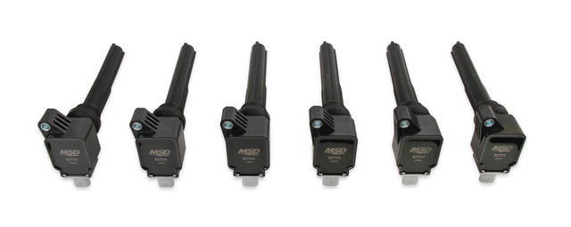 MSD Ignition Coil - Ford EcoBoost - 3.5L V6 - Black - 6-Pack - 827063