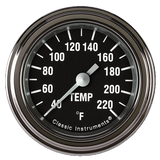 Classic Instruments Hot Rod 2 1/8" Stock Eliminator Temp. Gauge - HR129SLF