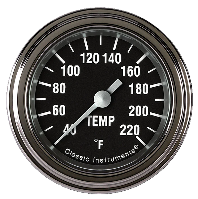 Classic Instruments Hot Rod 2 1/8" Stock Eliminator Temp. Gauge - HR129SLF