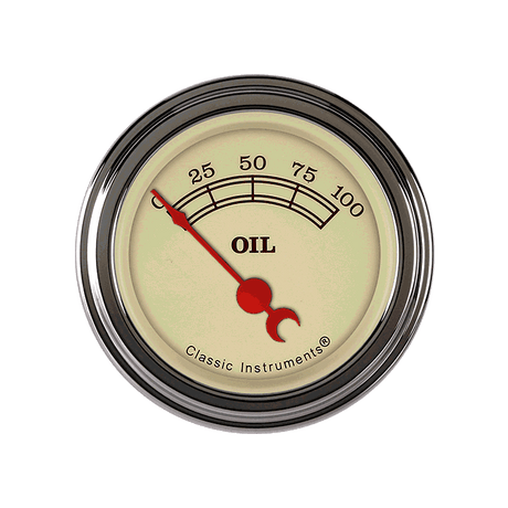 Classic Instruments VINTAGE 2IN OIL PRESS - VT81SLC