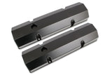 Mr Gasket Mr. Gasket Fabricated Aluminum Valve Covers - Black Finish - 6818BG