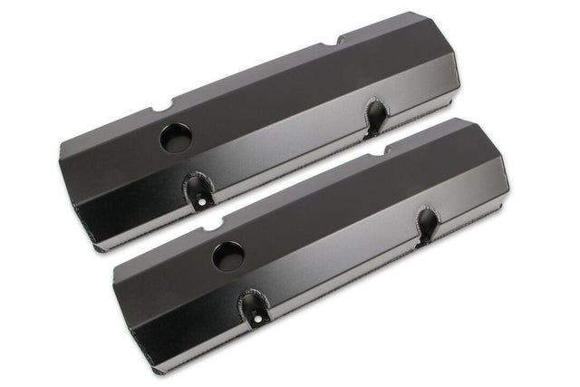 Mr Gasket Mr. Gasket Fabricated Aluminum Valve Covers - Black Finish - 6818BG