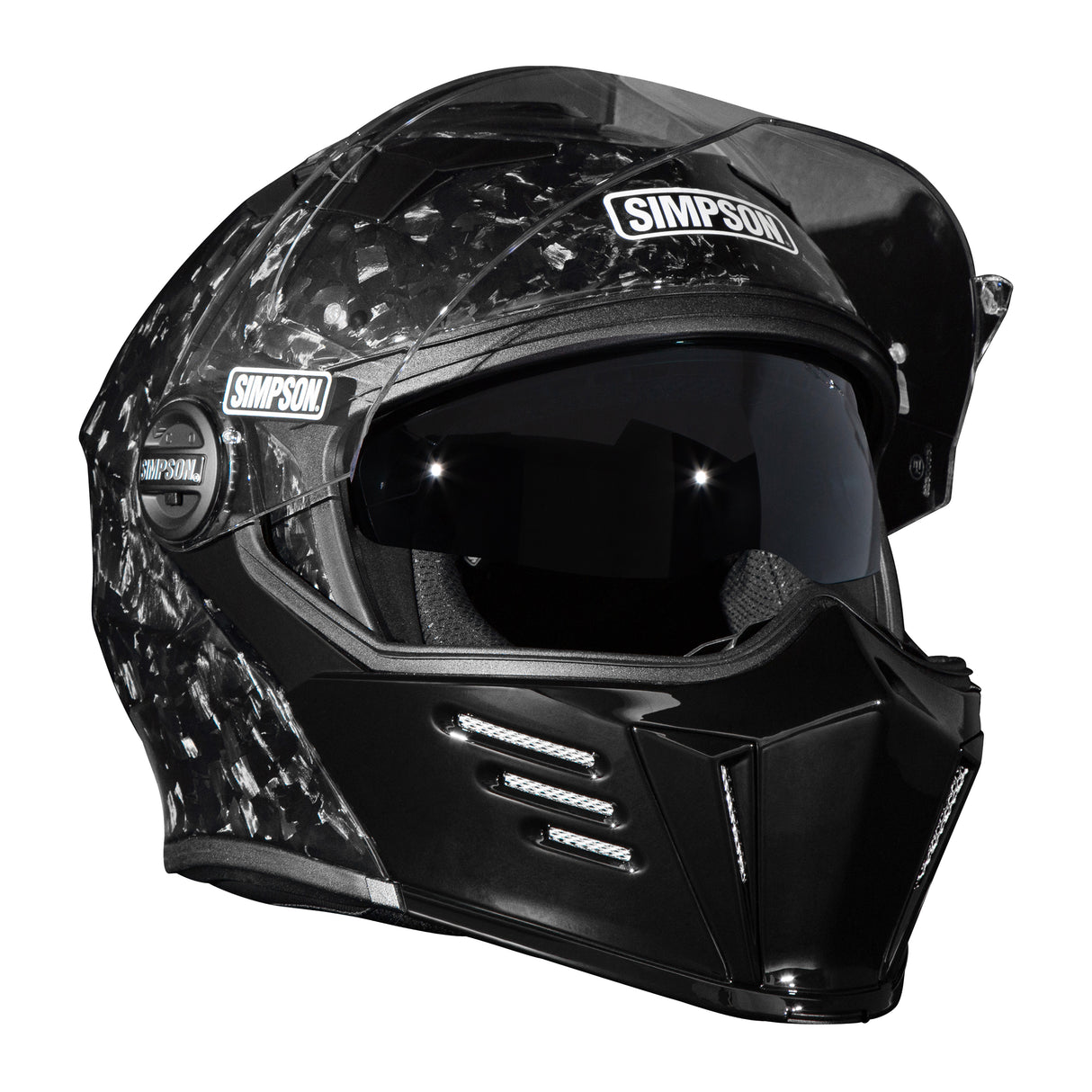 Simpson Motorcycle Mod Bandit Helmet - Forged Carbon - Extra Large - M59FCXL