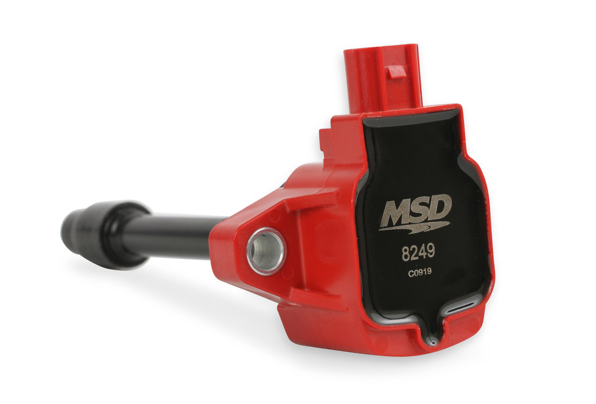 MSD Ignition Coil - Blaster Series - Honda 1.5L/2.0L/2.0L Turbo 4-cyl-Red-4-Pack - 82494
