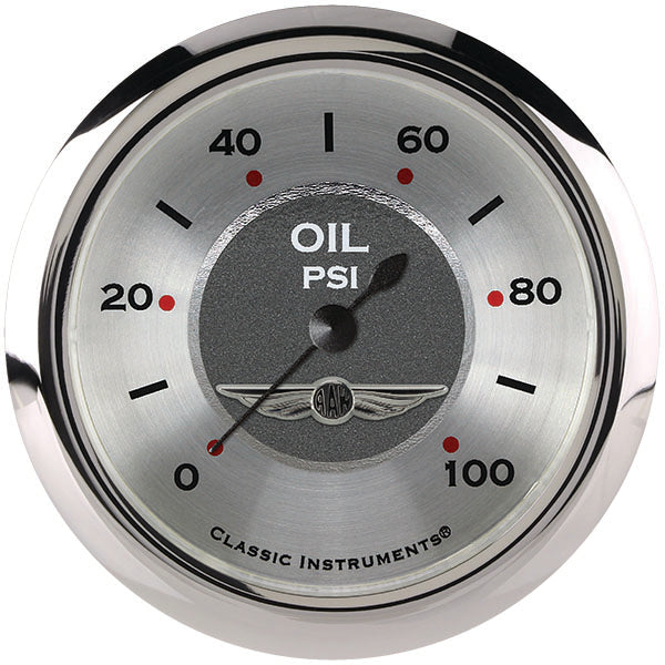 Classic Instruments All American 2-5/8" Oil Pressure Gauge - AW381SRC