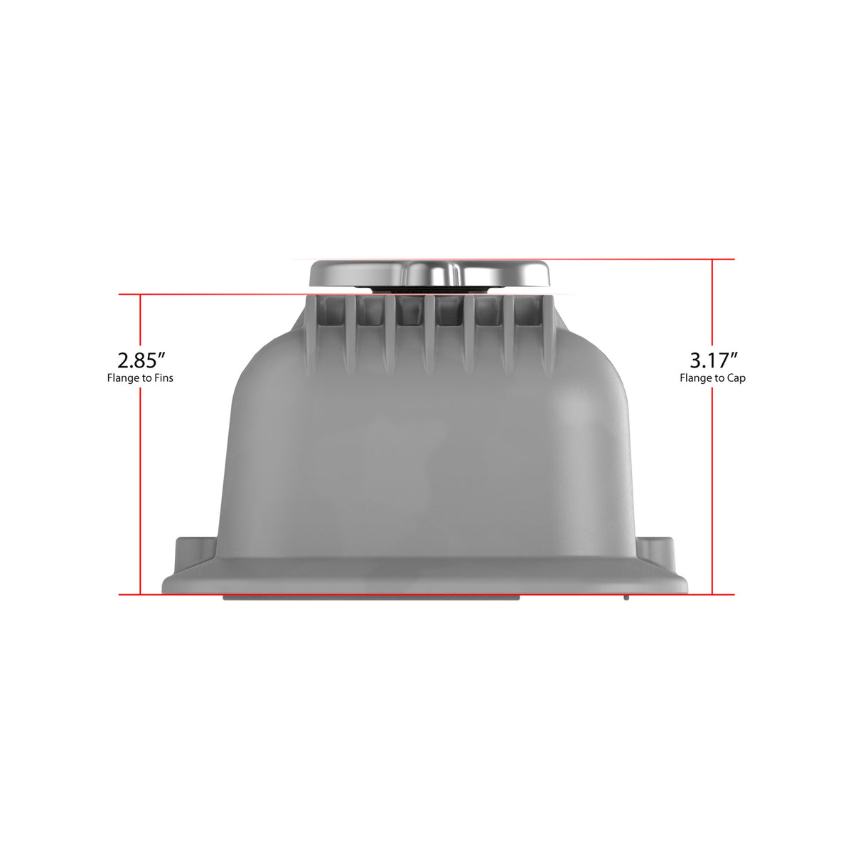Holley 241-134 Valve Covers - Muscle Series - Finned - SBC - Natural
