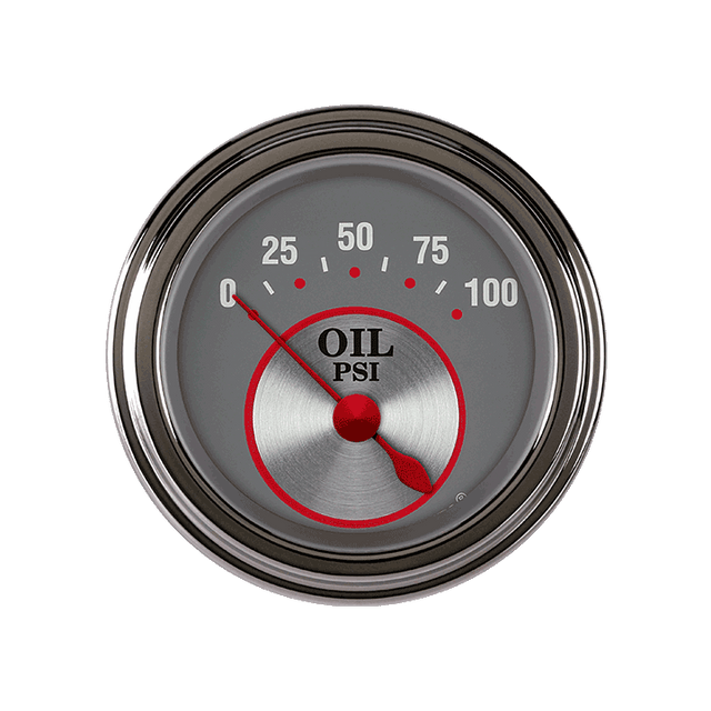 Classic Instruments Silver Series 2 1/8" Oil Pressure - SS81SLF