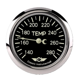 Classic Instruments Classic Series 2-5/8" Temperature Gauge, Full Sweep - CL326SRC-02