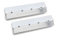 Holley 241-285 GM Licensed Valve Cover - Track Series - SBC - Fabricated Aluminum - Center Bolt - Silver