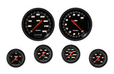 Classic Instruments Velocity Black Six Gauge Set 351 - VS351BBLF